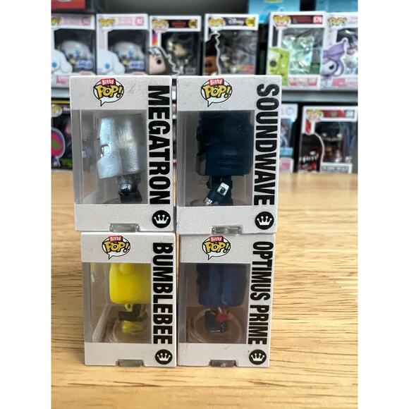 BITTY Transformers Funko Pops CHASE Soundwave Optimus Prime Bumblebee Megatron - Picture 3 of 6